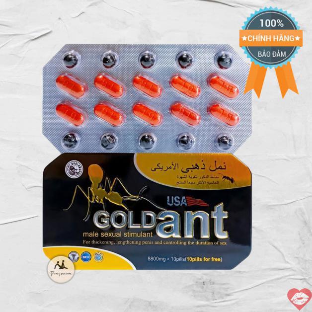 So sánh Gold Ant USA chính hãng cường dương kéo dài thời gian - Kiến Vàng Đen Tây Tạng hàng mới về 