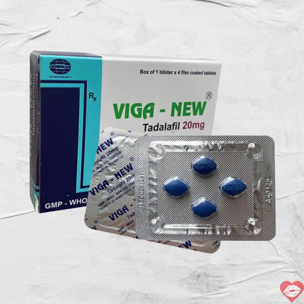 Bán Viga New 20mg cường dương kéo dài thời gian chống xuất tinh hộp 4 viên hàng mới về 